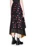 Back View - Click To Enlarge - PROENZA SCHOULER - Ikat dot fil coupé jacquard skirt