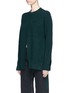 Front View - Click To Enlarge - PROENZA SCHOULER - Front slit wool blend sweater