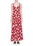 Main View - Click To Enlarge - THEORY - 'Palushaj' tie back harper print crepe maxi dress