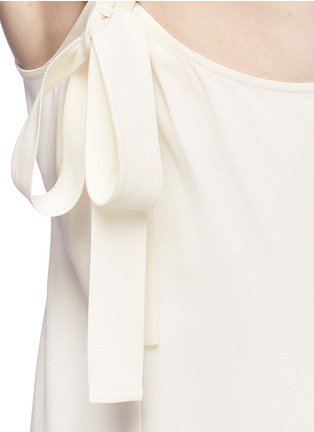 Detail View - Click To Enlarge - THEORY - 'Palushaj' tie back crepe maxi dress
