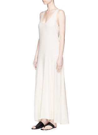 Figure View - Click To Enlarge - THEORY - 'Palushaj' tie back crepe maxi dress
