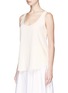 Front View - Click To Enlarge - THEORY - 'Bintilra' tie back crepe sleeveless top