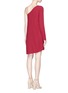 Back View - Click To Enlarge - THEORY - 'Sintsi' asymmetric one-shoulder crepe dress