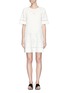 Main View - Click To Enlarge - THEORY - 'Idetteah' eyelet embroidered crepe shift dress