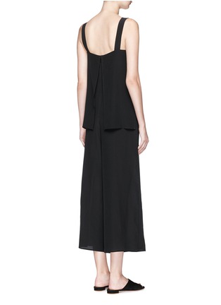 Back View - Click To Enlarge - THEORY - 'Dinnlean' silk crepe de Chine jumpsuit