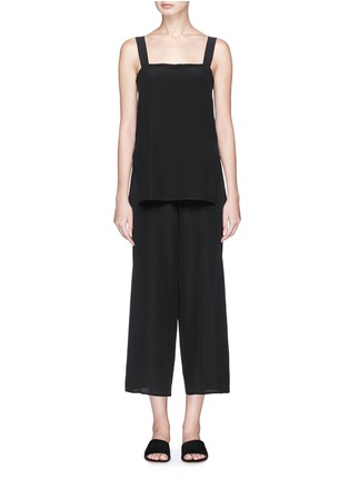 Main View - Click To Enlarge - THEORY - 'Dinnlean' silk crepe de Chine jumpsuit