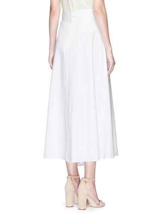 Back View - Click To Enlarge - THEORY - 'Jaberdina' belted asymmetric poplin skirt