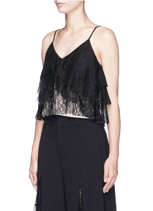Front View - Click To Enlarge - ALICE + OLIVIA - 'Vannessa' tiered floral guipure lace camisole