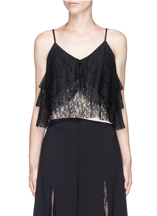 Main View - Click To Enlarge - ALICE + OLIVIA - 'Vannessa' tiered floral guipure lace camisole