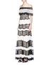 Figure View - Click To Enlarge - ALICE & OLIVIA - 'Anika' colourblock floral guipure lace dress