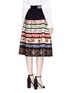Back View - Click To Enlarge - ALICE & OLIVIA - 'Birdie' floral embroidered skirt