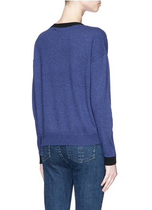 Back View - Click To Enlarge - ALICE & OLIVIA - 'Eleni' slogan embroidered sweater