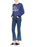 Figure View - Click To Enlarge - ALICE & OLIVIA - 'Eleni' slogan embroidered sweater