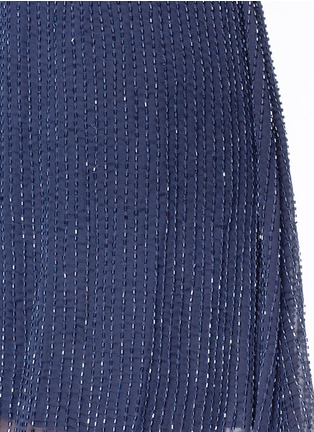 Detail View - Click To Enlarge - ALICE & OLIVIA - 'Alves' bugle beaded cross back dress