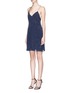 Front View - Click To Enlarge - ALICE & OLIVIA - 'Alves' bugle beaded cross back dress