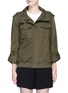 Main View - Click To Enlarge - ALICE & OLIVIA - 'Marvis' slogan embroidered cargo jacket