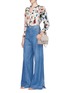 Figure View - Click To Enlarge - ALICE & OLIVIA - 'Malinda' ruffle floral burnout chiffon blouse