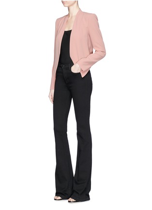 Figure View - Click To Enlarge - ALICE & OLIVIA - 'Rozanne' collarless crepe jacket