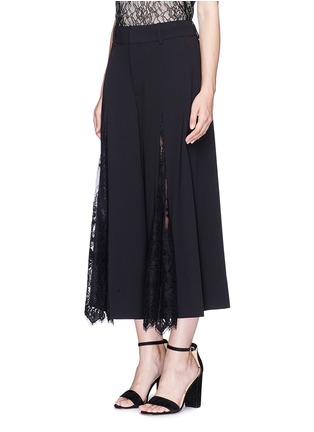 Front View - Click To Enlarge - ALICE & OLIVIA - 'Onell' lace inset gauchos