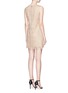Back View - Click To Enlarge - ALICE & OLIVIA - 'Clyde' metallic dot lace shift dress