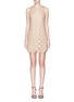 Main View - Click To Enlarge - ALICE & OLIVIA - 'Clyde' metallic dot lace shift dress