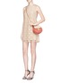Figure View - Click To Enlarge - ALICE & OLIVIA - 'Clyde' metallic dot lace shift dress
