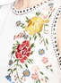 Detail View - Click To Enlarge - ALICE & OLIVIA - 'Nat' stud floral embroidered cotton dress