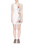 Main View - Click To Enlarge - ALICE & OLIVIA - 'Nat' stud floral embroidered cotton dress