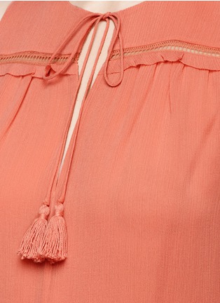Detail View - Click To Enlarge - ALICE & OLIVIA - 'Massie' tiered sleeveless crépon top