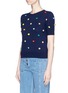 Front View - Click To Enlarge - ALICE & OLIVIA - 'Brady' pompom embellished sweater