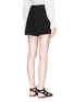 Back View - Click To Enlarge - ALICE & OLIVIA - 'Olette' pleated suiting skorts