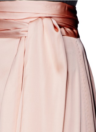 Detail View - Click To Enlarge - ELIZABETH AND JAMES - 'Almeria' satin maxi wrap skirt