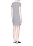 Back View - Click To Enlarge - T BY ALEXANDER WANG - Stripe V-neck jersey dress