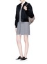 Figure View - Click To Enlarge - T BY ALEXANDER WANG - Stripe V-neck jersey dress