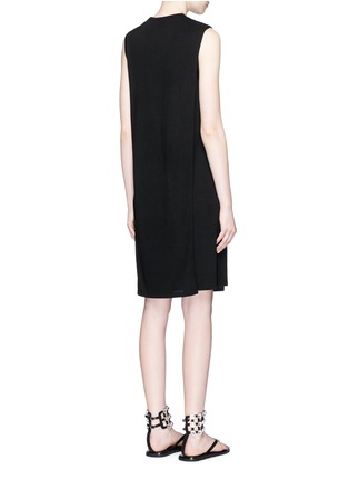 Back View - Click To Enlarge - T BY ALEXANDER WANG - Side split overlay jersey dress