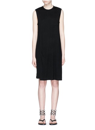 Main View - Click To Enlarge - T BY ALEXANDER WANG - Side split overlay jersey dress