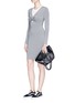 Figure View - Click To Enlarge - T BY ALEXANDER WANG - Twist front modal jersey dress