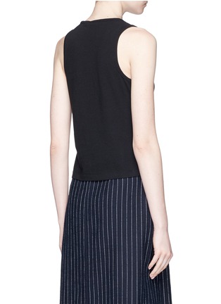 Back View - Click To Enlarge - T BY ALEXANDER WANG - Teardrop cutout tank top