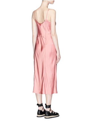 Back View - Click To Enlarge - T BY ALEXANDER WANG - Silk charmeuse slip dress