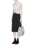 Figure View - Click To Enlarge - T BY ALEXANDER WANG - Twist front wool-cashmere sleeveless sweater