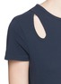 Detail View - Click To Enlarge - T BY ALEXANDER WANG - Teardrop cutout jersey dress