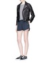 Figure View - Click To Enlarge - T BY ALEXANDER WANG - Rolled cuff sweat shorts
