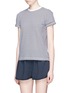 Front View - Click To Enlarge - T BY ALEXANDER WANG - Rolled cuff stripe T-shirt