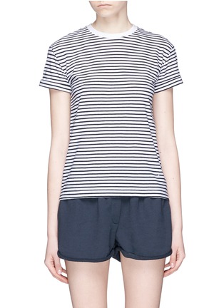 Main View - Click To Enlarge - T BY ALEXANDER WANG - Rolled cuff stripe T-shirt