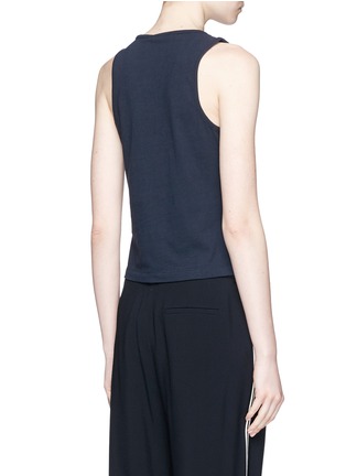 Back View - Click To Enlarge - T BY ALEXANDER WANG - Teardrop cutout tank top