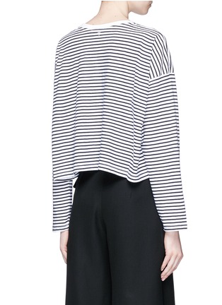 Back View - Click To Enlarge - T BY ALEXANDER WANG - Stripe long sleeve T-shirt