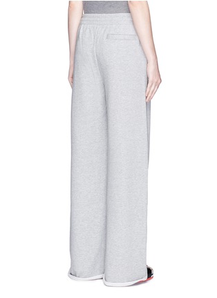 Back View - Click To Enlarge - T BY ALEXANDER WANG - Roll cuff wide leg sweatpants