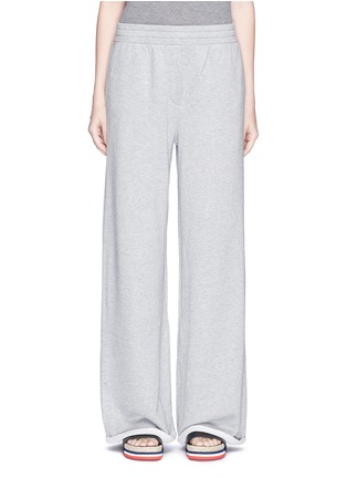 Main View - Click To Enlarge - T BY ALEXANDER WANG - Roll cuff wide leg sweatpants