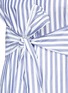 Detail View - Click To Enlarge - T BY ALEXANDER WANG - Tie front stripe shirt dress