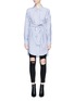 Main View - Click To Enlarge - T BY ALEXANDER WANG - Tie front stripe shirt dress